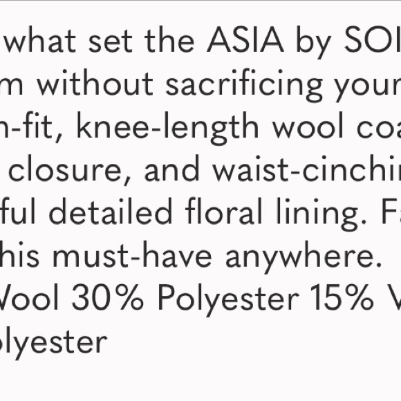 Soia & Kyo Black Wool Coat SOLD - Picture 7 of 7